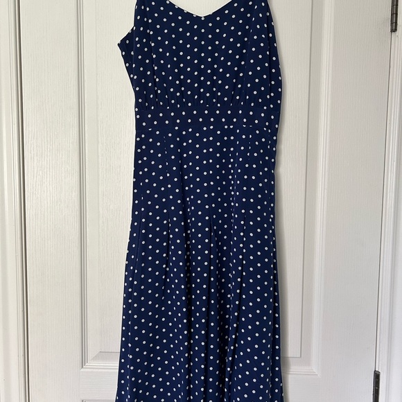 Gorgeous polka dot J. Crew silk dress size 0 - Picture 3 of 7